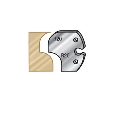 Amana 66F012 Pair of 60mm Carbide Tipped Steel Knives for Profile Pro Insert Shaper Cutters