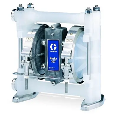 GRACO D32911 - Husky 307 PP 3/8" NPT Standard Pump, PP Center Section, PP Seats, PTFE Balls & PTFE