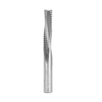 Amana 46226 Roughing Spiral 3 Flute Chipbreaker 1/2 D x 2 CH x 1/2 Shank x 4" Down-Cut Router Bit