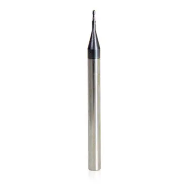 Amana 51743 Mini Spiral for Steel, Stainless Steel & Composites, AlTiN Coated 0.015 Radius x 0.030