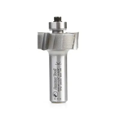 Amana 49301 Rabbeting 3/8 Depth x 1-1/4 D x 1/2 CH x 1/2" Shank 4 Flute Up-Shear Router Bit