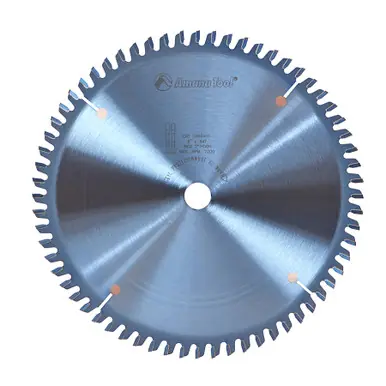 Amana LB86401C Electro-Blu Carbide Tipped Non-Melt Plastic 8" D x 64T M-TCG, -2 Deg, 5/8 Bore,