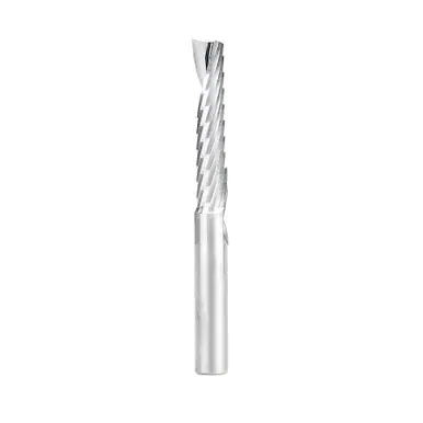 Amana 57305 Metric Spiral O-Single Flute, Aluminum Cutting 8 D x 38 CH x 8 Shank x 76mm Long Up-Cut