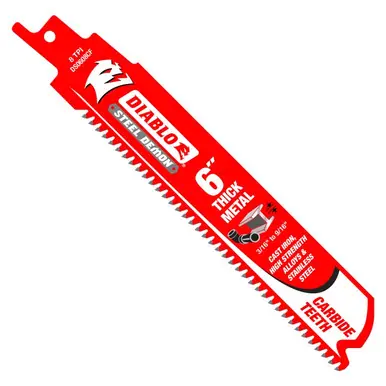 DIABLO DS0608CF10 - 6" Carbide Tipped Thick Metal Blade - 10ct