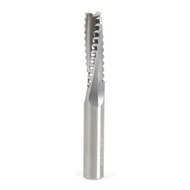 Amana 46129 Roughing Spiral 3 Flute Chipbreaker 3/8 Dia x 1-1/4 Cut Height x 3/8 Shank x 3" Up-Cut