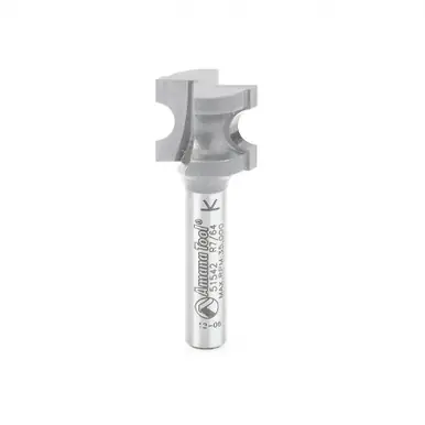 Amana 51542 Carbide Tipped Bullnose 7/64 R x 19/32 D x 1/2 CH x 1/4" Shank Router Bit