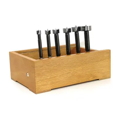 Amana FO-600 6-Piece Forstner Pattern High Carbon Steel Set 3/8 Shank