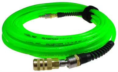 Coilhose Pneumatics PFX6050GS15XS Flexeel Max Hose, 3/8" x 50‘, Industrial Interchange, Green