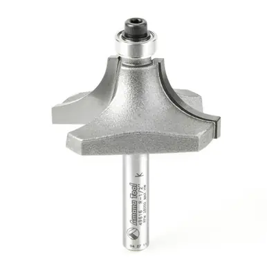 Amana 49616 Carbide Tipped Beading 1/2 R x 1-1/2 D x 3/4 CH x 1/4" Shank Router Bit