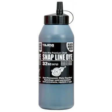 TAJIMA PLC3-BK900 - Black 32oz Permanent Chalk Line Dye