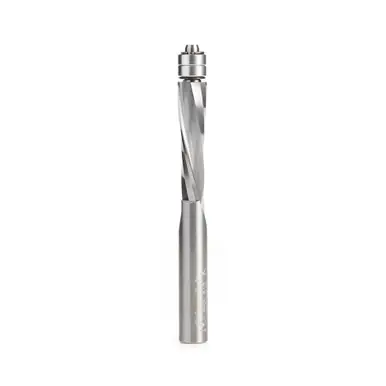 Amana 46404 UltraTrim Spiral 1/2 D x 2" CH x 1/2 Shank x 4-3/4" w/ Double Lower BB Down-Cut Router