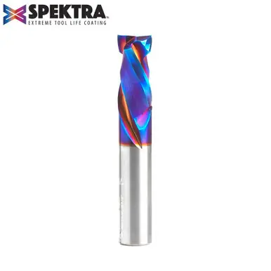 Amana 46019-K CNC Spektra Mortise Compression Spiral 1/2 D x 1 CH 1/2 Shank 3" 2 Flute Router Bit