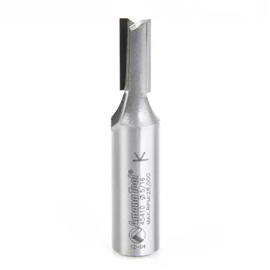 Amana 45410 Carbide Tipped Straight Plunge High Production 5/16 D x 3/4 CH x 1/2 Shank x 2-1/2"