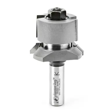 Amana 55320 Carbide Tipped V Paneling 45 Deg x 1-13/16 D x 1-3/16 CH x 1/2" Shank w/ Ball Bearing
