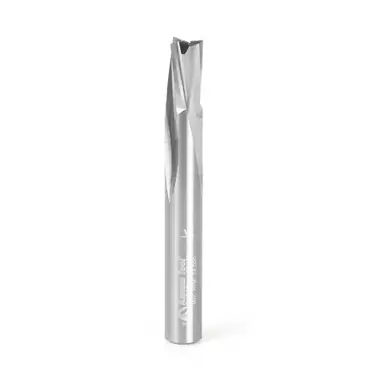 Amana 51732 Spiral Finisher 3/8 Dia x 5/8 Cut Height x 3/8 Shank x 3" Down-Cut Router Bit, Leaves an