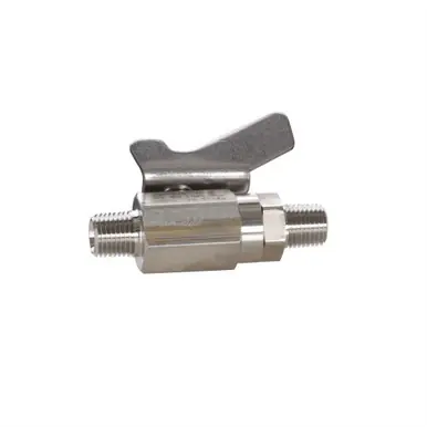 GRACO 237528 - Low Pressure Ball Valve, 1/4 NPT(M) x 1/4 NPT(M), Stainless Steel, Catalyst &