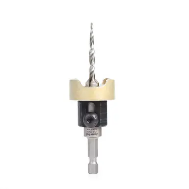 Amana 55153 Carbide Tipped 82 Degree Countersink w/ Tapered Drill and Adjustable Depth Stop w/
