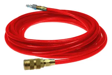 Coilhose PFE6100TR15X Flexeel Hose 3/8" x 100‘ Industrial Coupler/Connector Red