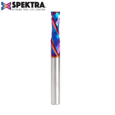 Amana 46170-K CNC Spektra Compression Spiral 1/4 D x 7/8 CH x 1/4 Shank x 2-1/2" 2 Flute Router Bit