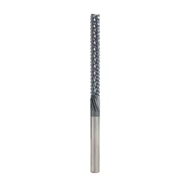 Amana 48054-E High Performance End Mill 1/4 D x 2-1/8 CH x 1/4 Shank x 4" Fiberglass and Composite