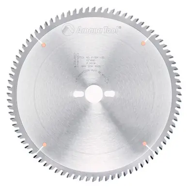 Amana 612841-30 Carbide Tipped Solid Surface 12" D x 84T M-TCG, 0 Deg, 30MM Bore, Circular Saw Blade