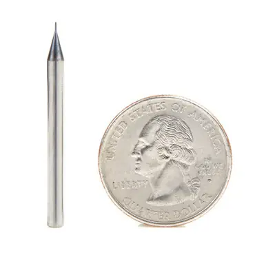 Amana 51750 Mini Spiral for Steel, Stainless Steel & Composites, AlTiN Coated 0.0050 Radius x 0.010