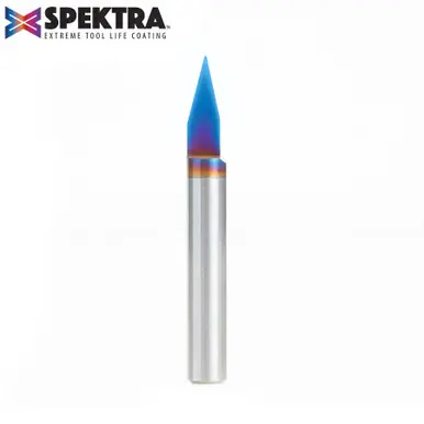 Amana 45620-K Spektra 30 Degree Engraving 0.0108 Tip Width x 1/4 Shank x 2" Signmaking Router Bit