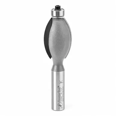 Amana 54308 Carbide Tipped Edge Fluting 3/16 R x 1" D x 1-1/2 CH x 1/2 Shank Router Bit