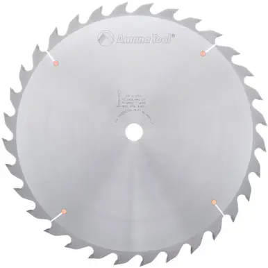 Amana 616320 Carbide Tipped Ripping Standard 16" D x 32T FT, 18 Deg, 1" Bore, Circular Saw Blade