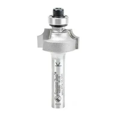 Amana 49596 Carbide Tipped Beading 1/16 R x 5/16 D x 5/16 CH x 1/4" Shank Router Bit