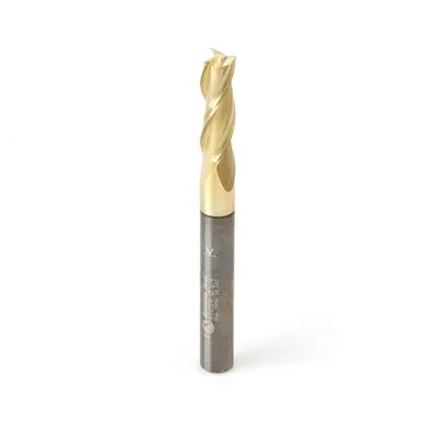 Amana 46094 Spiral 1/4 D x 3/4 CH x 1/4 Shank x 2-1/2" Composite, Fiberglass & Phenolic Cutting ZrN