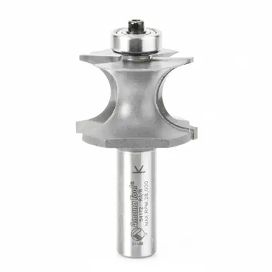 Amana 54172 Carbide Tipped Corner Round 3/8 R x 1-1/2 D x 1" CH x 1/2 Shank Router Bit