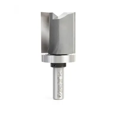 Amana 45368 Carbide Tipped Flush Trim Plunge Template 1-1/2 D x 1-3/4" CH x 1/2 Shank w/ Upper Ball