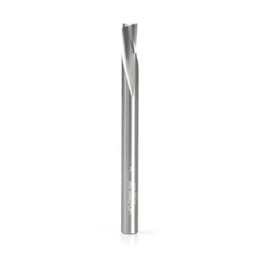 Amana 51730 Spiral Finisher 1/4 Dia x 3/8 Cut Height x 1/4 Shank x 3" Down-Cut Router Bit, Leaves an
