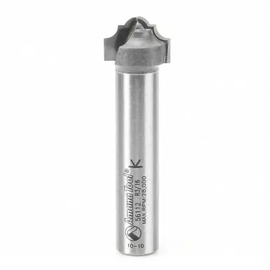 Amana 56112 Carbide Tipped Plunging Classical 9/64 R x 3/4 D x 1/2 CH x 1/2" Shank Router Bit