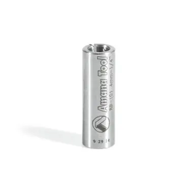 Amana RB-101 High Precision Steel Router Collet Reducer 1/4 Overall D x 4mm Inner D x 1"