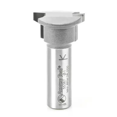 Amana 55387 Carbide Tipped Drawer Lock 1" D x 1/2 CH x 1/2 Shank Router Bit