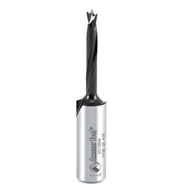 Amana 201004 Carbide Tipped Brad Point Boring Bit R/H 4mm D x 57mm Long x 10mm Shank
