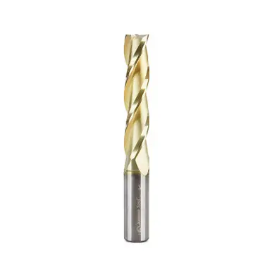 Amana 46597 CNC 2D/3D Carving 0.10 Deg Straight Angle Flat Bottom x 3/8 D x 1-3/4 CH x 3/8 Shank x
