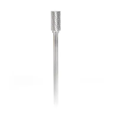 Amana BURS-105 Cylindrical Shape Head 1/2 D x 1 CH x 1/4 Shank x 7" Double Cut SA Burr Bit