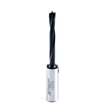 Amana 202005 Carbide Tipped Brad Point Boring Bit R/H 5mm D x 77mm Long x 10mm Shank