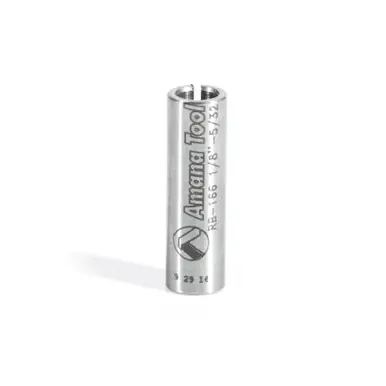 Amana RB-166 High Precision Steel Router Collet Reducer 6mm Overall D x 4mm Inner D x 20mm Long