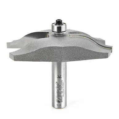 Amana 54121 Carbide Tipped Ogee Raised Panel 7/8 R x 3-3/8 D x 9/16 CH x 1/2" Shank Router Bit