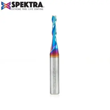 Amana 46100-K Spektra Spiral Plunge 1/8 Dia x 1/2 CH x 1/4 Shank 2" Up-Cut Router Bit