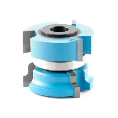 Amana 939 Carbide Tipped 3-Wing Window Sash 2 D x 1-5/8 CH x 1/4 R x 1/2 & 3/4 Bore Shaper Cutter