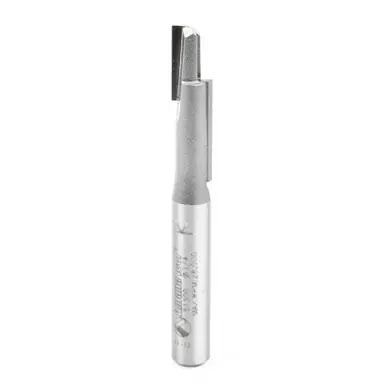 Amana 51300 Carbide Tipped Stagger Tooth Plunge 1/4 D x 1" CH x 1/4 Shank Router Bit