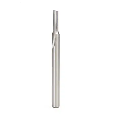 Amana HSS1502 Plastic Cutting, Single Straight O-Flute 3/16 D x 5/8 CH x 1/4 Shank x 3-1/4" High