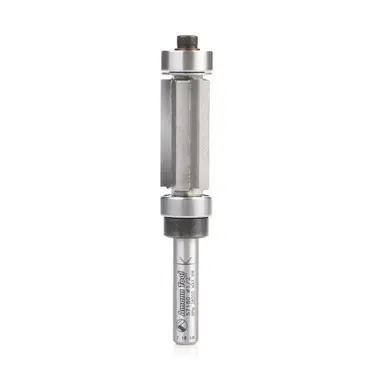 Amana 57180 Carbide Tipped Multi-Trimmer 1/2 D x 1" CH x 1/4 Shank x 3-Flute Router Bit