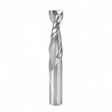 Amana 46107 Spiral Plunge 1/2 D x 1-5/8 CH x 1/2 Shank x 3-1/2" 2 Flute Up-Cut Router Bit