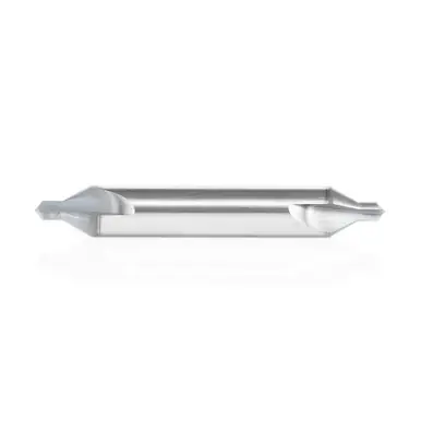 Amana 51672 118 Deg Point Center Drill High Performance AlTiN Coated 60 Deg Double End Drill 2-Flute